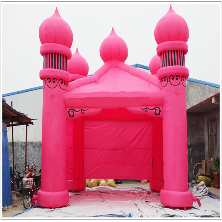 思明粉色帐篷